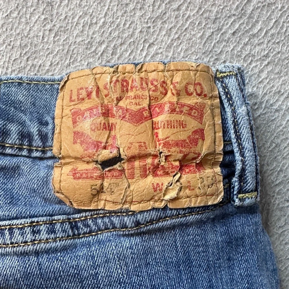 Levi's‎ 514 Jeans Mens 40x30 (38x28) Blue Straight Fit Stretch Denim Medium Wash